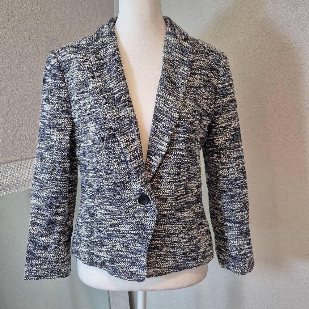 Ann Taylor Women’s Size 4 Tweed Blazer Jacket 3/4 Sleeves